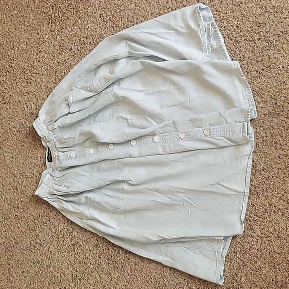 American Apparel Dresses & Skirts - American Apparel Vintage Inspired Light Denim Jean Skirt Coitin Button Small